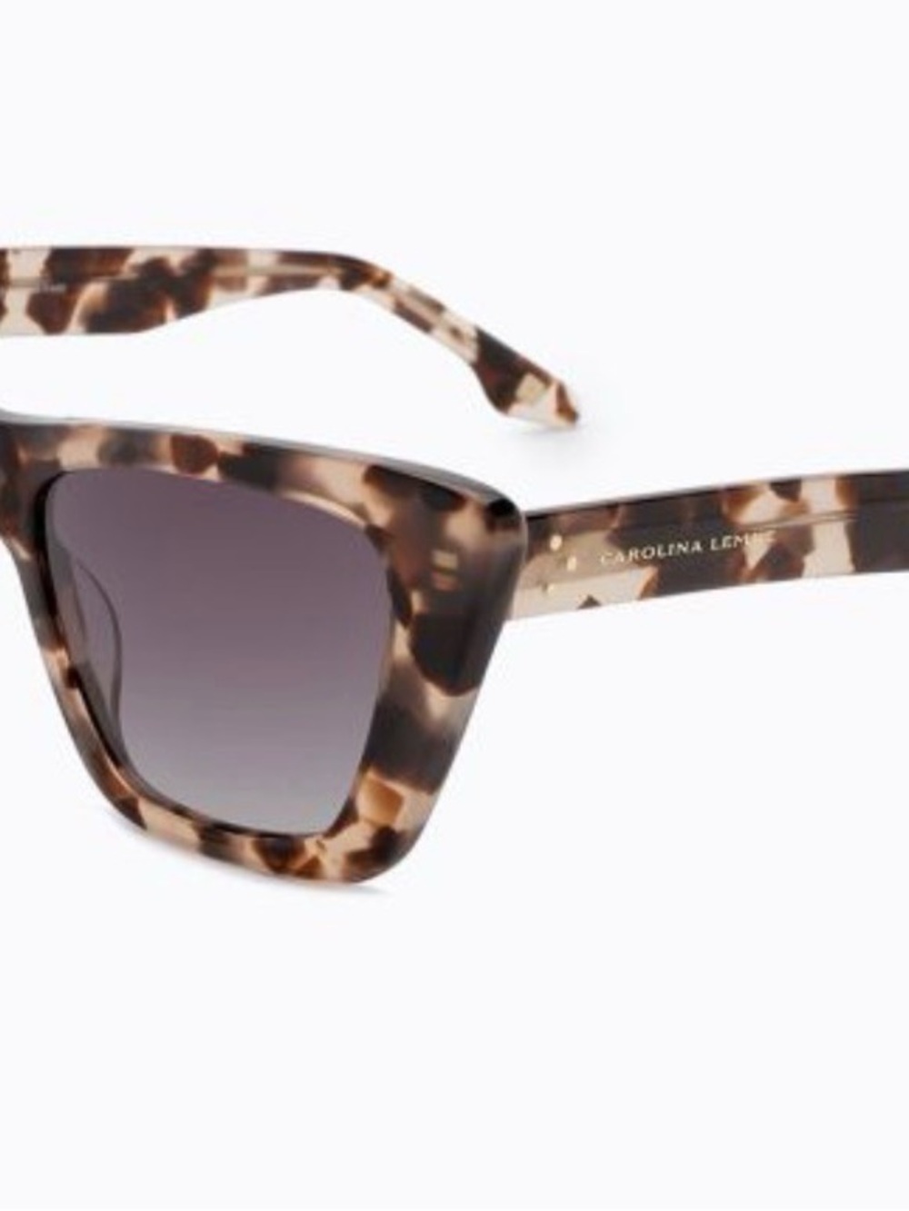 Carolina Lemke Tortoiseshell Sunglasses - Brown Gradient Lenses